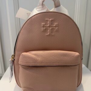 Tory Burch Blush Leather Backpack